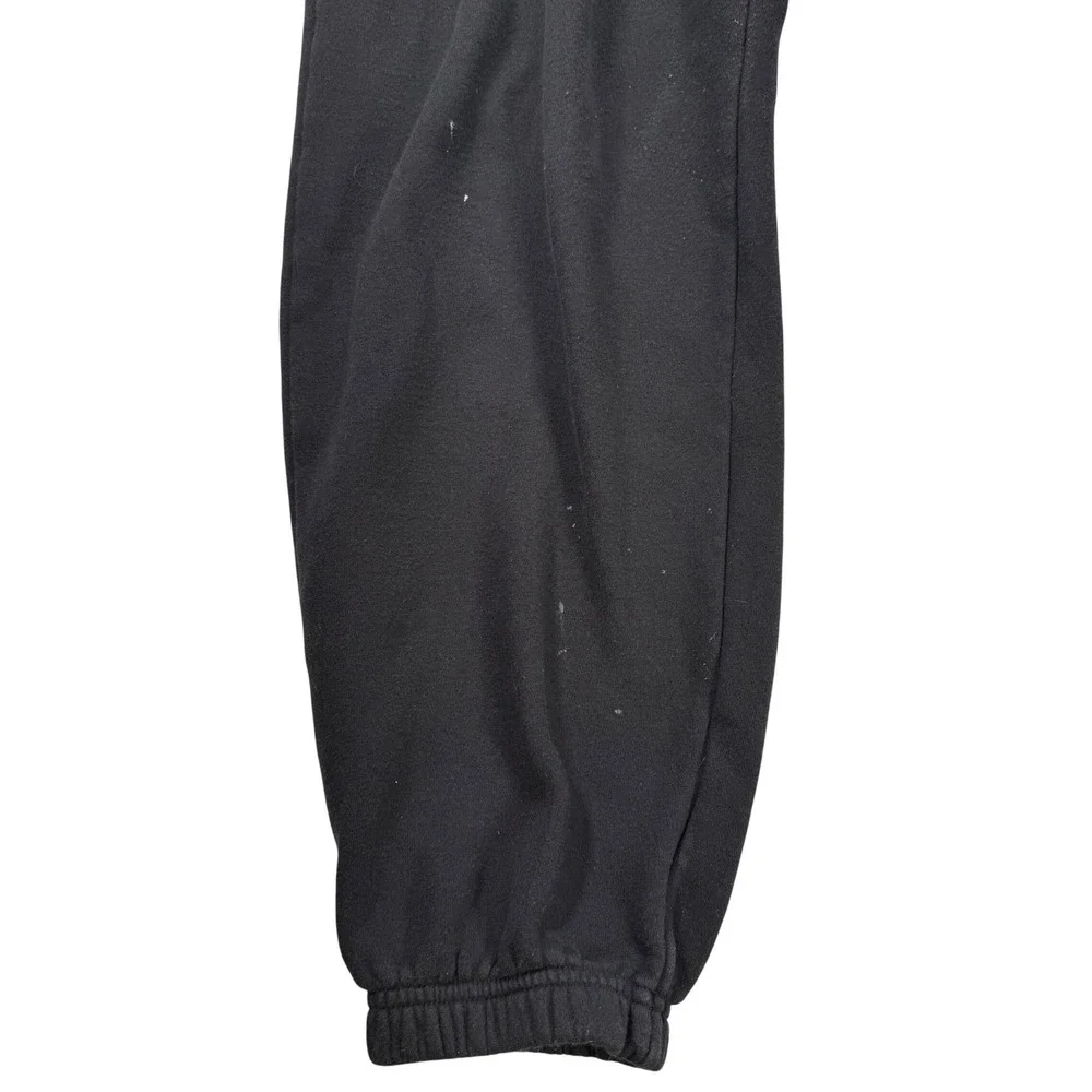 Nike Fleece Joggers Black Sweatpants XS Embroidered Swoosh Logo High Waisted‎